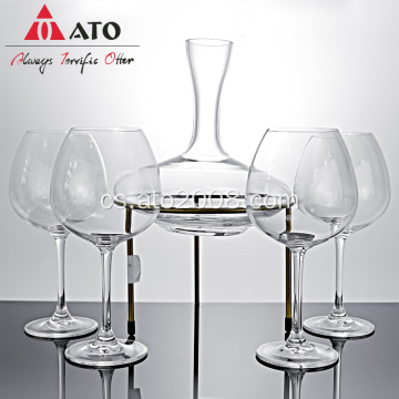 ATO Crystal Whisky Decater Set Wine Glass Set